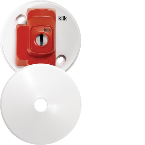 Hager 4 Pin Plug in Ceiling Rose Red - CR64AX