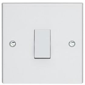 Volex 1G 1W switch white - Ahuja Electricals - UAE largest distributors of electricals goods 