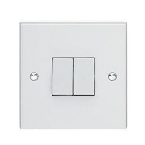 Volex 2G 1W switch white - Ahuja Electricals - UAE largest distributors of electricals goods