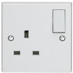 Volex 13A switch socket without neon - Ahuja Electricals - UAE largest distributors of electricals goods