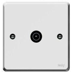 Tenby TV outlet white - Ahuja Electricals - UAE largest distributors of electricals goods