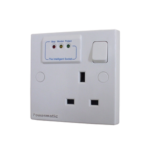 Powermatic - Surge protection Smart socket - 13A switch socket - Ahuja Electricals - UAE largest distributors of electricals goods
