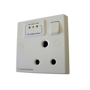 Powermatic - Surge protection Smart socket - 15A switch socket - Ahuja Electricals - UAE largest distributors of electricals goods