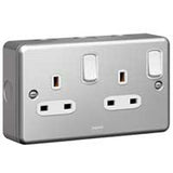 Synergy Metal Clad - 13a double switched socket - Legrand 733870