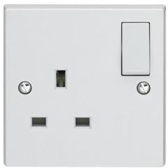 Volex 13A switch socket without neon - Ahuja Electricals - UAE largest distributors of electricals goods 