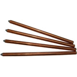 Copper bonded earth rod with clamp