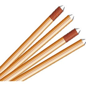 4 Feet Pure copper solid earth rod plus accessories - Ahuja Electricals - UAE largest distributors of electricals goods 