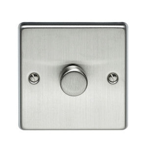 Volex Stainless Steel 500W single dimmer - Ahuja Electricals - UAE largest distributors of electricals goods 