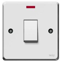 Tenby 20A DP switch white with neon - Ahuja Electricals - UAE largest distributors of electricals goods 